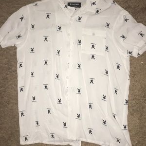Playboy button up short sleeve